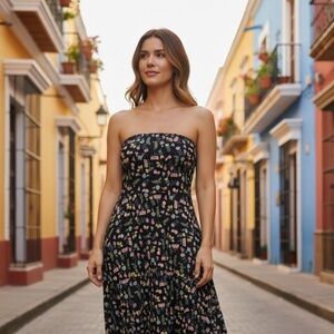 Lularoe Floral Mushroom Maxi Dress/Maxi Skirt, XXS, NWT